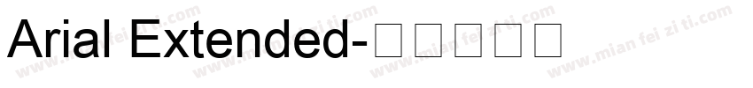 Arial Extended字体转换